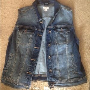 Women's Denim Jean Jacket Vest